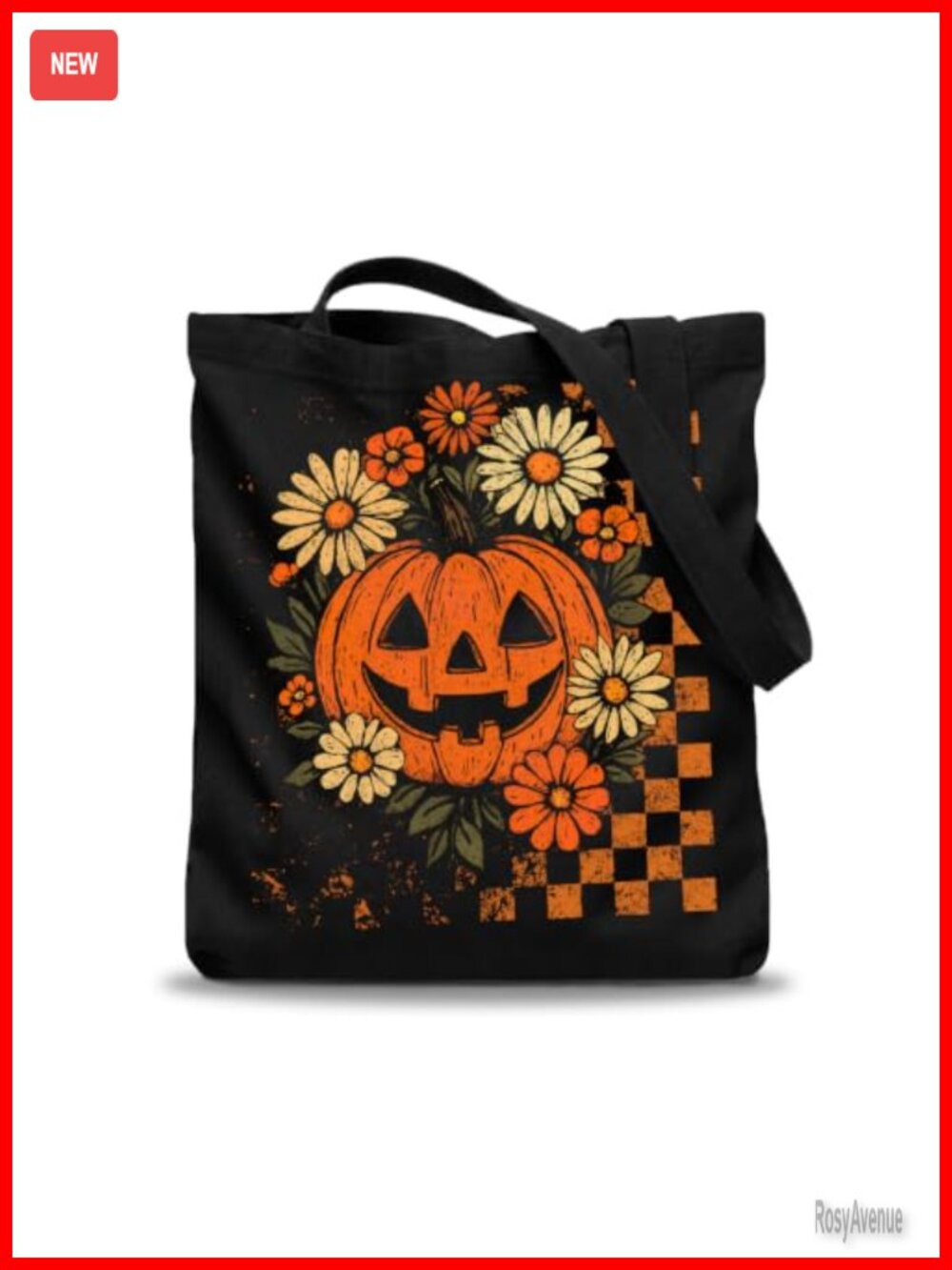 Halloween Canvas Tote Bag Reusable Cotton Shoulder Bag Trick or Treat